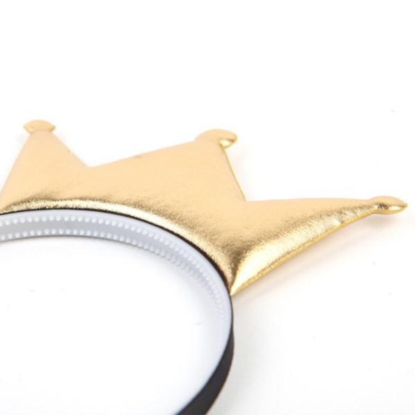 Party, Cute Crown Headband, Gold, 6 Pieces