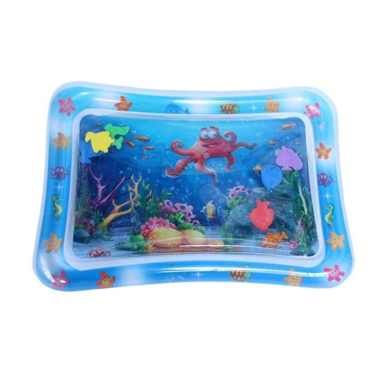 Водный сенсорный игровой коврик, интерактивные игрушки для кошек, коврик для самостоятельной игры с надувным рисунком морских животных