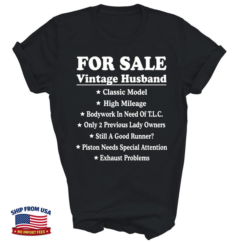 Vintage Husband For Sale Classic Model Marriage Humor Shirt