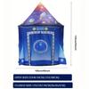 Детская игровая палатка "Космос" со светодиодными звездами, портативная складная, защита от солнца для пляжа, заднего двора, кемпинга, полиэстер, подарок для мальчиков и девочек