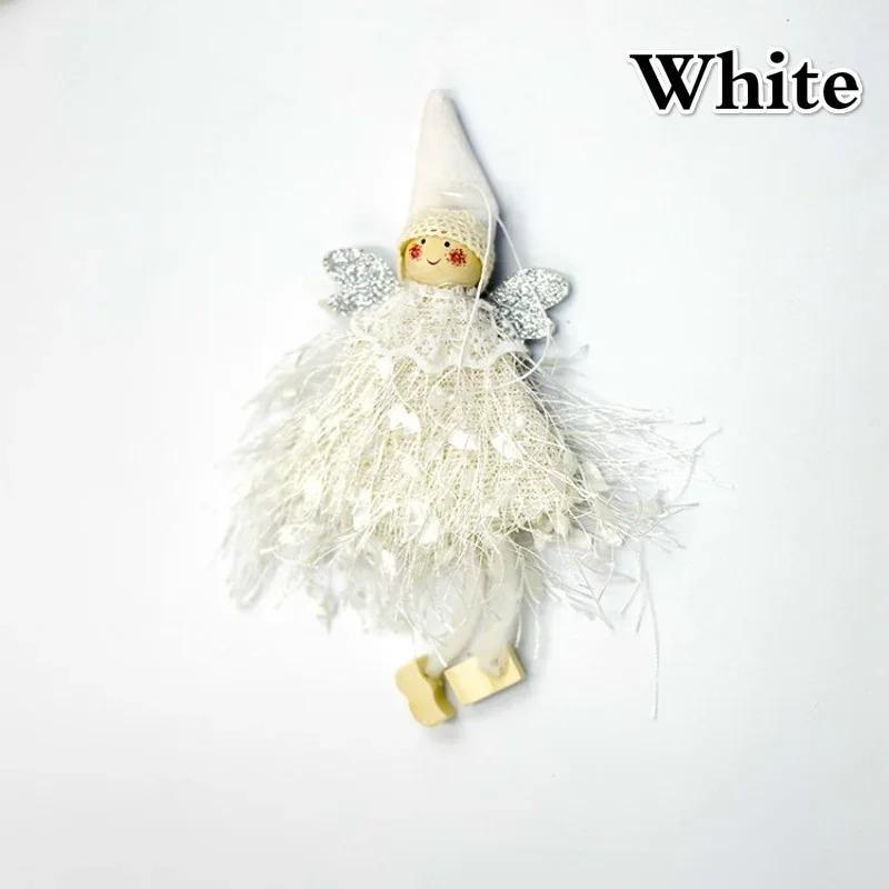 Рождественские украшения Подвеска Креативная Милая Кукла Ангела Кружевная Подвеска Украшение Окна Рождественская Елка Комната Предметы Домашнего Хозяйства