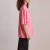 Balenciaga Женская футболка SS21, розовая, подарок, артикул 641532TJVA95764