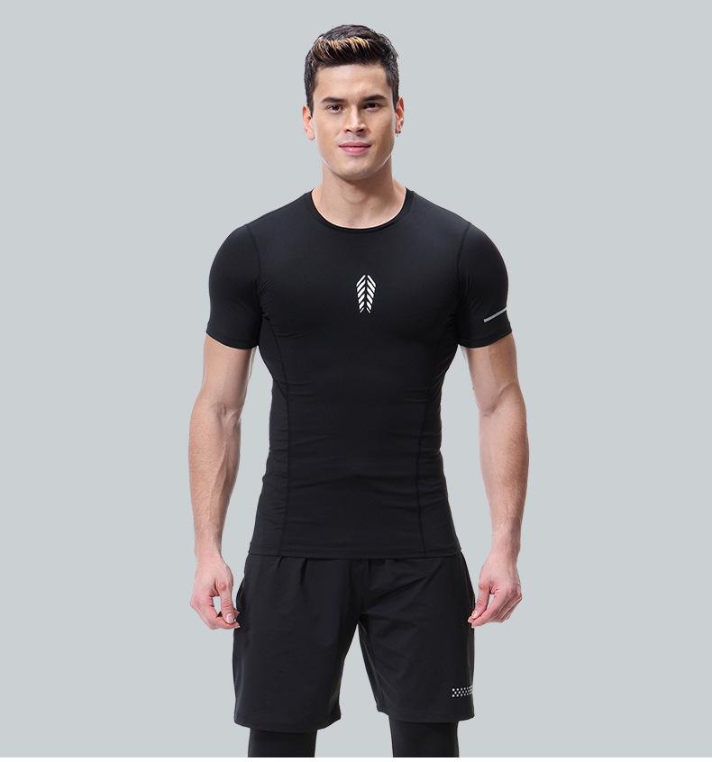 Мужская футболка большого размера быстросохнущая: Спортивная одежда с коротким рукавом 5X-6X для лета