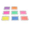 8 Color Craft Ink Pad Professional Washable DIY Fingerprint Ink Pad Stamps for Paper Scrapbooking Wood Fabric