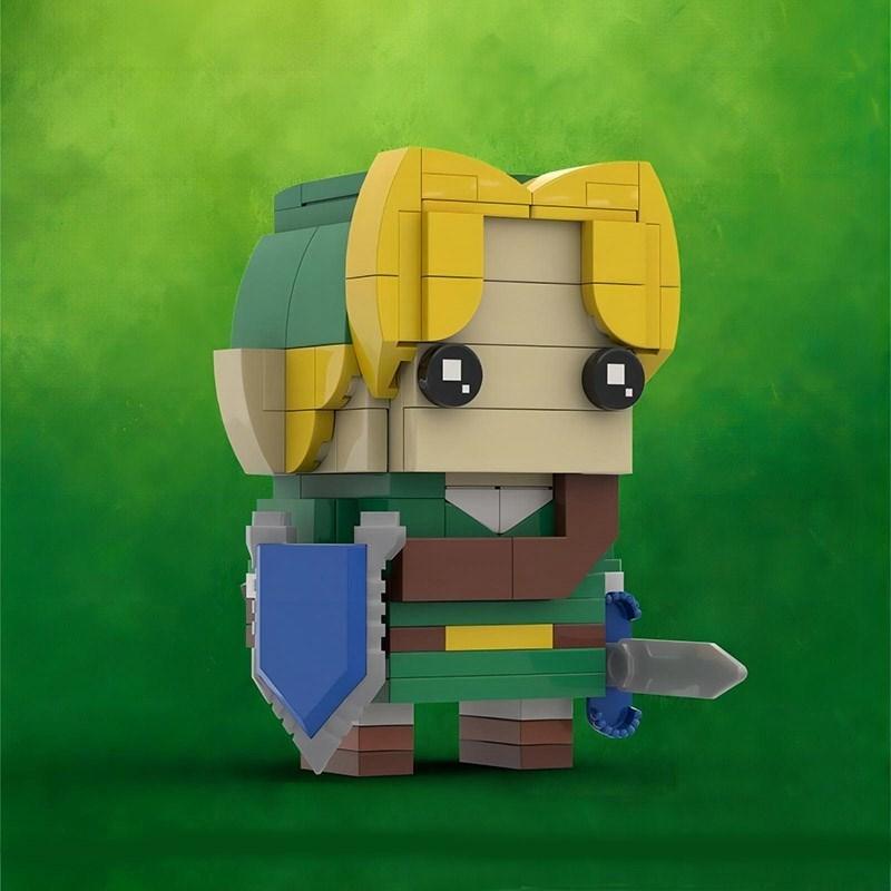 Buildmoc Zeldaing Wild Breath Link Череп Kid Kass Lynel Brickheadz Аниме Фигурки MOC Строительные блоки Игрушки для детей