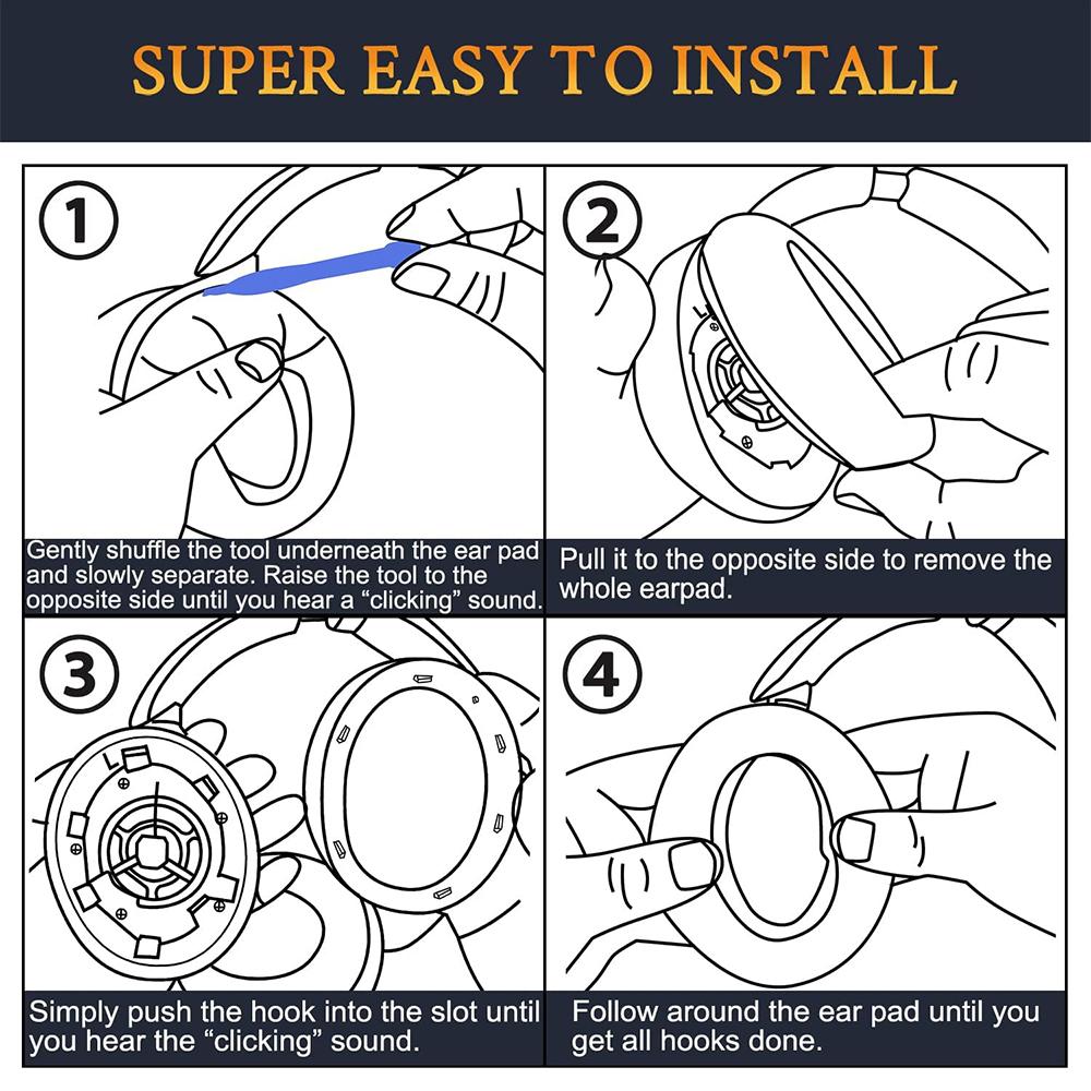 1 пара сменных амбушюр WH XB900N для наушников Sony