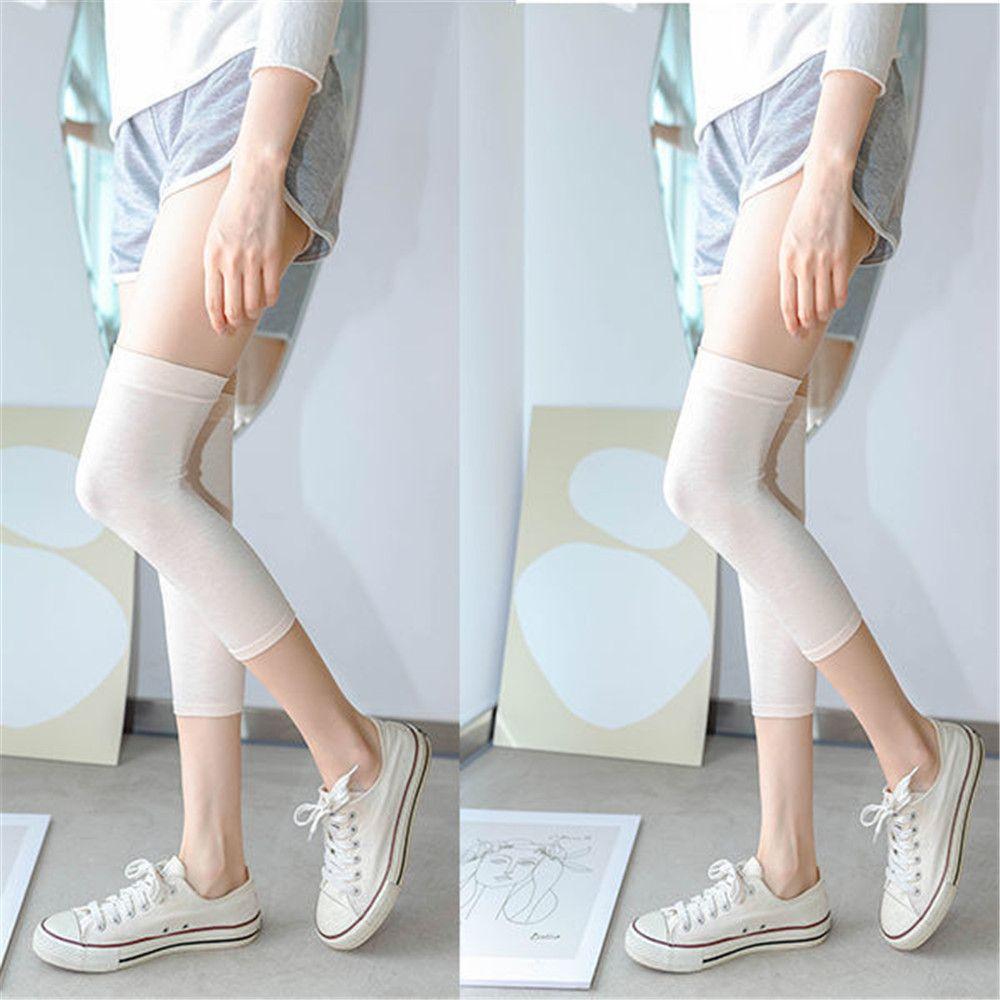 1 пара хлопковых дышащих эластичных бандажей для спорта и фитнеса, наколенников, поддержки колена