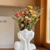 Creative Portrait Vase Minimalism Half Face Portrait Decoration High Qualitu Vase  Decorative