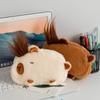 Capybara Pen Bag Velvet Stationery Organizer Simple Pen Storage Bag  Gift