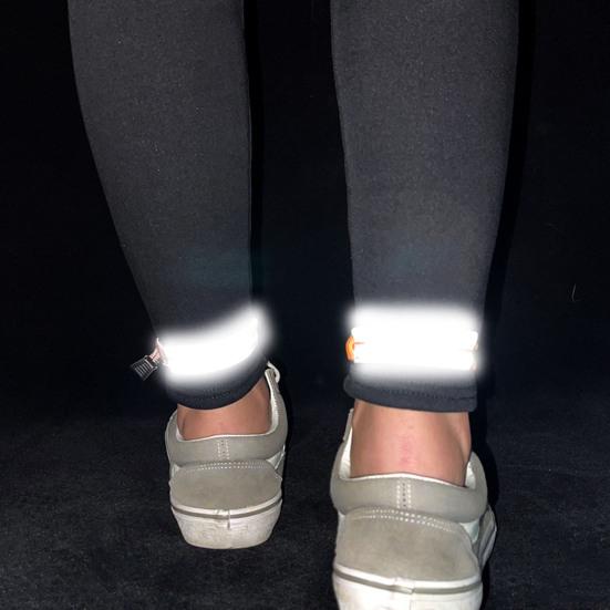 Cycling Pants Reflective Band High Visibility Elastic Adjustable Men Women Night Running Warning Leg Ankle Strap Cycling Accessories