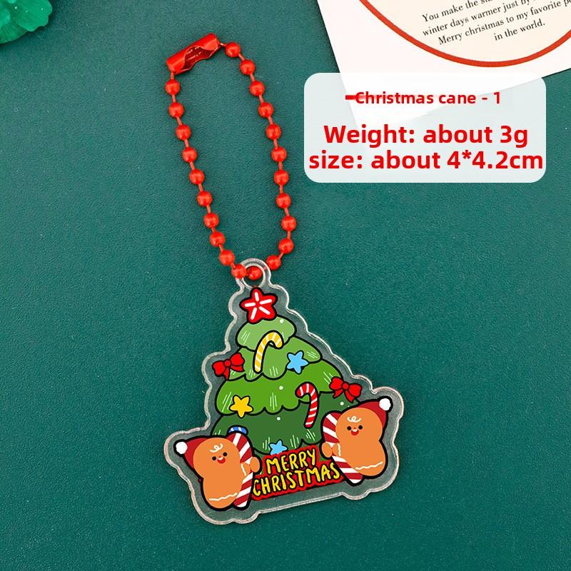Мультяшный брелок-подвеска в виде рождественской елки, милая подвеска на сумку для студента, маленький подарок для рождественского украшения