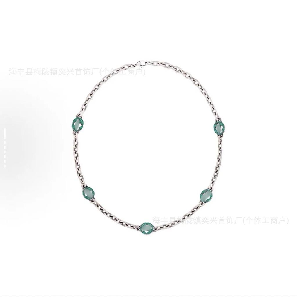 Винтажное ожерелье с двойным символом G, черепом и ключом: Унисекс Большой Размер, Смелая Любовь и Цепочка-свитер с Головой Тигра