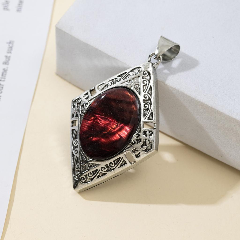 Летний цвет ракушки Подвеска Ромб Кружевная подвеска 49x34мм Для изготовления ювелирных изделий DIY Ожерелье Браслет Серьги Аксессуар