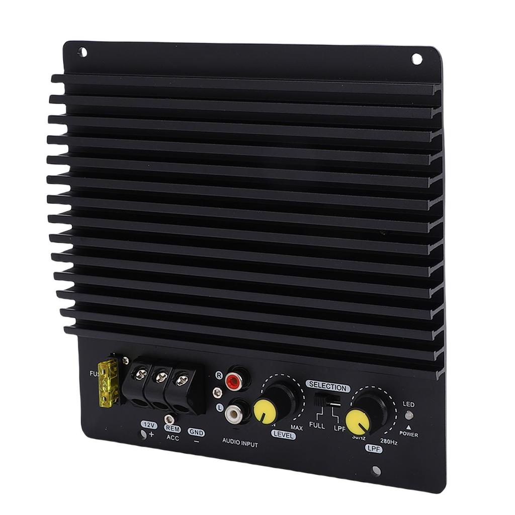 Плата автомобильного усилителя 12 В 600 Вт высокой мощности из алюминиевого сплава Автомобильная плата усилителя сабвуфера с открытым басом для автомобиля