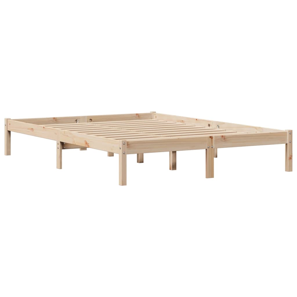 Vidaxl Rama Łóżka Bez Materaca, 160X200 Cm, Lite Drewno Sosnowe