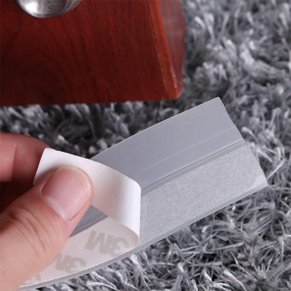 1PC Sound Insulation Door Window Bathroom Tape Moldproof Wall Sticker Sealing Strip Silicone Rubber