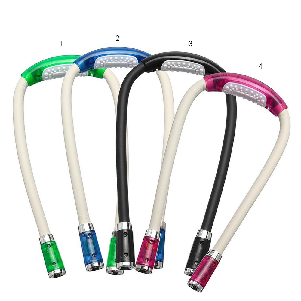 MIT ABS светодиодный гибкий фонарь для чтения книг без помощи рук, обнимающий шею, фонарик, перезаряжаемая рабочая лампа, светодиодный фонарь для шеи