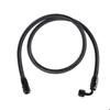 1M AN4 4AN Black Braided Oil Fuel Fittings Hose End 0+90 Degree Oil Adaptor Kit Oil Fuel Hose Line
