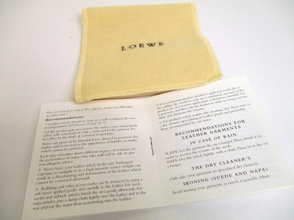 Authentic LOEWE Anagram Black Leather Bifold Wallet Compact Wallet #a910  Refurbished