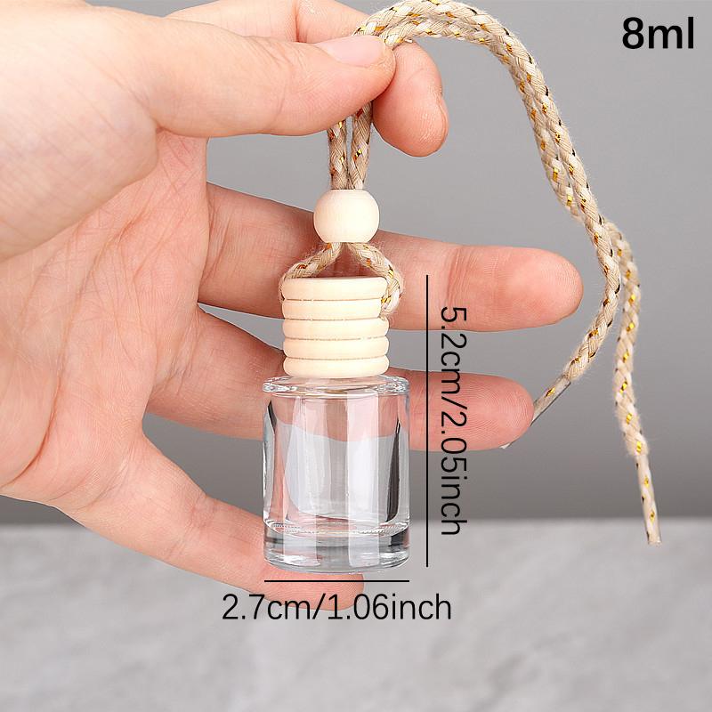 5/8/10Ml Car Hanging Glass Bottle Air Freshener Empty Bottle Aromatherapy Pendant Diffuser Car Decoration Aromatherapy Ornament