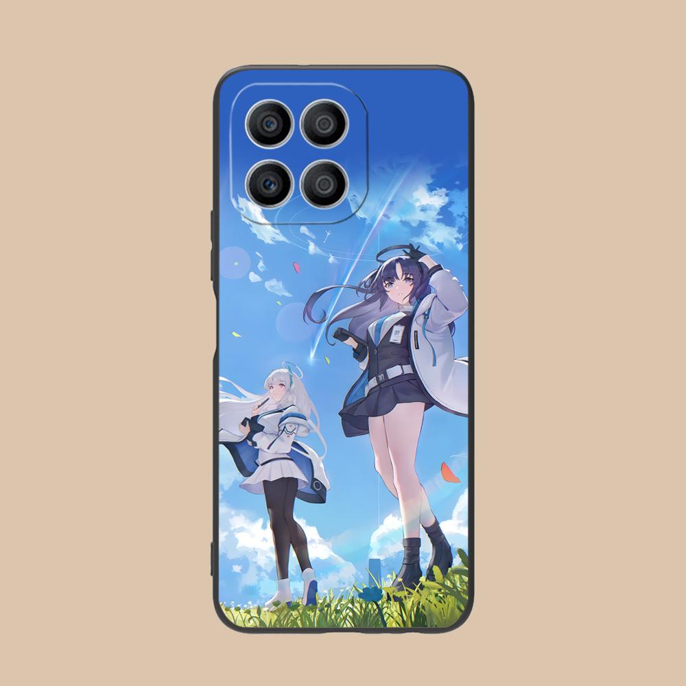 Синий Архив Юка Матовый ТПУ Чехол для Мобильного Телефона для Honor 90 80 70 60 50 30 20 10 9 8 7 Pro S SE Lite 5G Цветной Печатный Чехол
