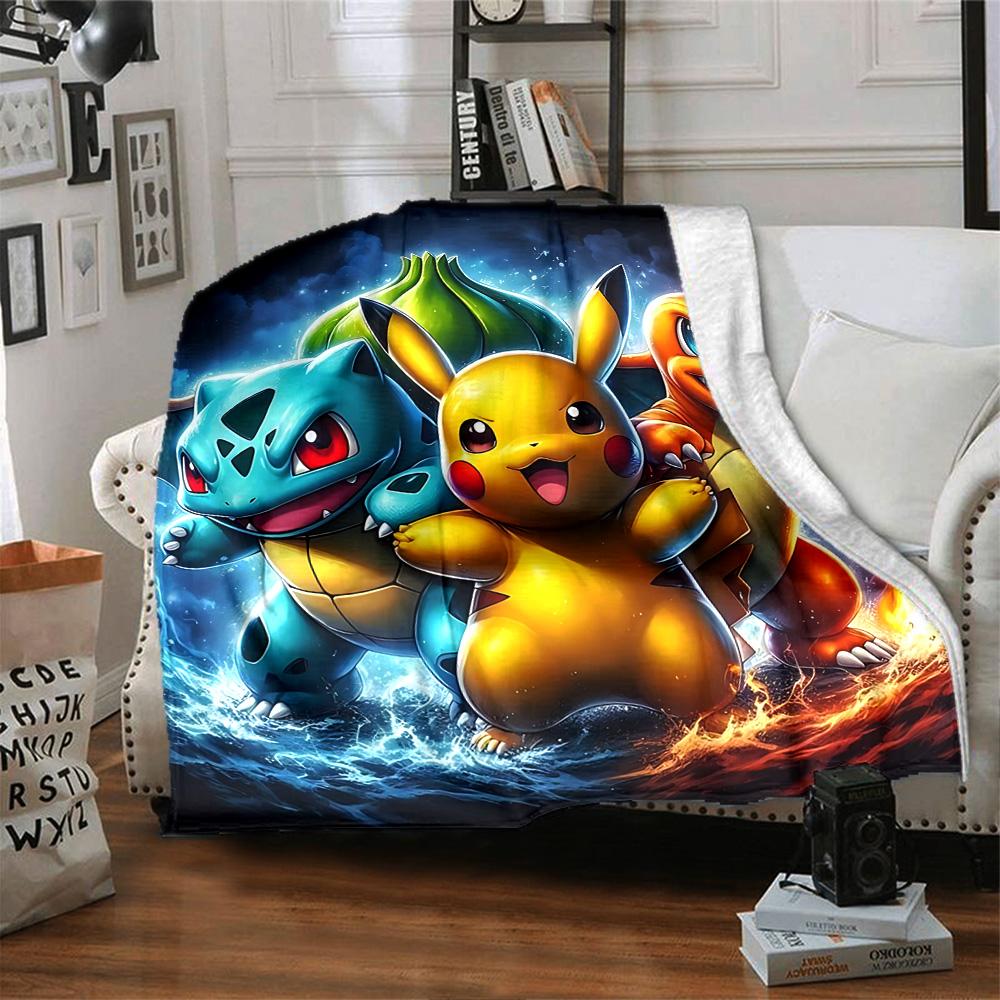 1pc Gengar Space Adventure Flannel Blanket,Ultra Soft Warm Plush Throw for Home Bedroom Bed Sofa Cover Camping Picnic gift Y72430