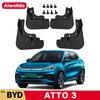 MudFlaps For BYD Atto 3 EV 2022 2023 4pcs Mud Flaps Splash Guard Mudguards Front Rear Fender Auto Styline Car Accessories