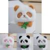 Adorable Cartoon Panda Plush Keychain Toy Cute Stuffed Bag Charm Gift For Couples