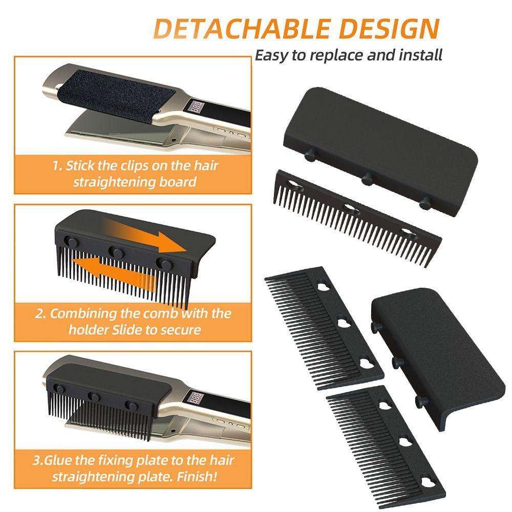 V Type Hair Straightener Comb Hair Straightening Grip Comb Hair Styling Tool Nimble Comb  Barber