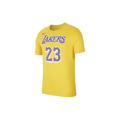 Nike Футболка из джерси НБА Dri-FIT - Мужские футболки Los Angeles Lakers LeBron James желтые AR4887-740