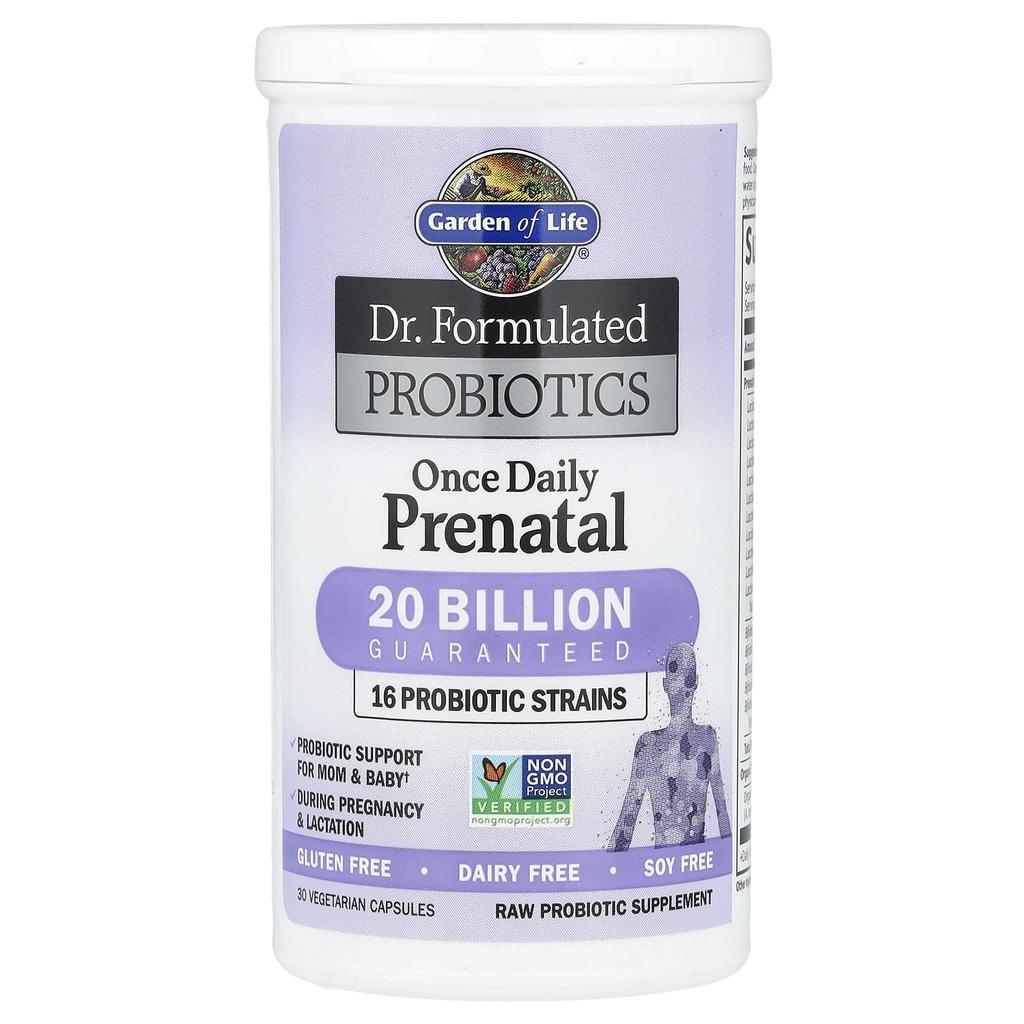 Dr. Formulated Probiotics, Once Daily Prenatal (No Refrigeration Required), 30 Vegetarian Capsules