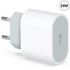 25W USB-C White Fast Charger for Xiaomi Redmi A1+ and A1 - E.F.CONNECTION - Power Adapter - USB-C - 25W
