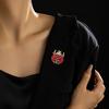 Ladybug Brooch Colorful Shiny Rhinestone Exquisite Anti-Slip Coat Sweater Scarf Bag Decoration Clothes Jewelry Clothes Pin