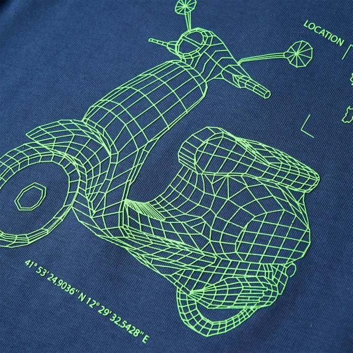 T-shirt pour enfants bleu foncé 92/104/116/128/140