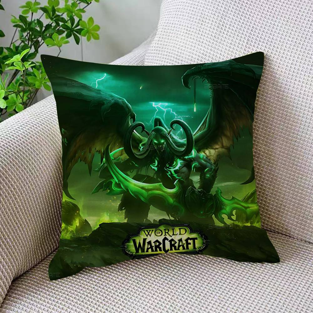 WWorld Of WWarcraft Game Personalized Picture Text Home Decorative Pillows Household Gifts xcm