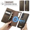 For Samsung Galaxy S26 Magnetic Case CASEME C49 RFID Blocking Detachable Wallet Leather Phone Cover
