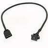 Комплект из 2 кабелей-разветвителей ARGB 5v12v SM3/4Pin на 3PIN гнездовой адаптер Удлинительный кабель ARGB для корпуса ПК DEEPCOOL/Lian Li