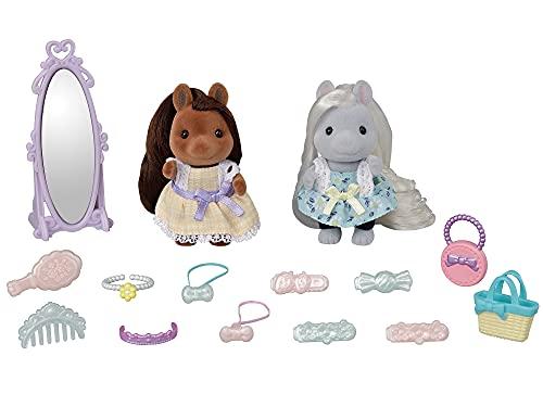 Sylvanian Families Hair Salon [Stylish Pony Friends Set] Fu-17 ST Mark Certified Ages 3+ Toy Dollhouse Sylvanian Families Epoch Co., Ltd.