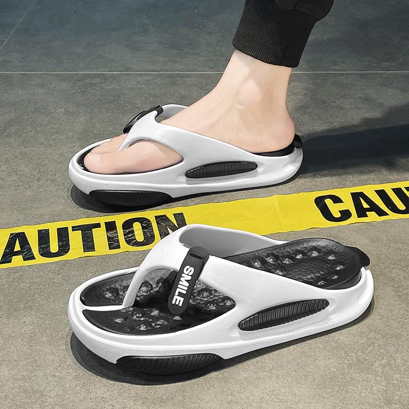 Новые мужские тапочки, модная дорожная повседневная обувь, домашние и уличные шлепанцы, мужские сандалии на нескользящей платформе, взрывной стиль