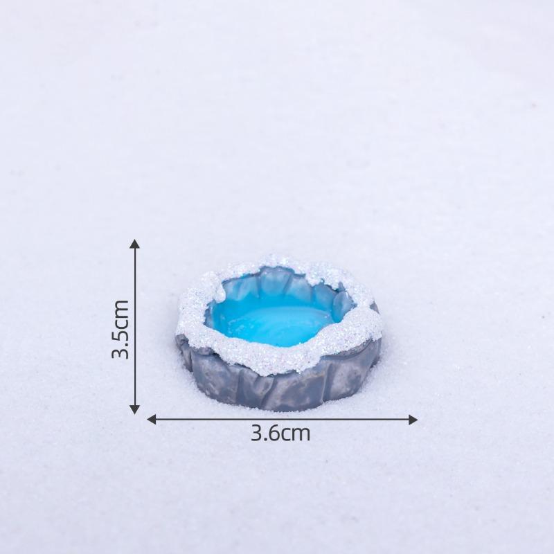 Micro-landscape Jiangnan Snow Scene Sand Table Pavilion Bridge GateRockery Landscaping Materials Decorations, Accessories, Small Ornaments