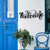 Металлический настенный знак WELCOME Art Decor | Декор для спальни | Домашний декор для дома и улицы Подарки Металлический настенный декор для сада и фермы