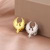 Teamer Powerful Phoenix Totem Brooch for Men Women Stainless Steel Gold Color Pin Brooch Lucky Clothing Accessories No Rust