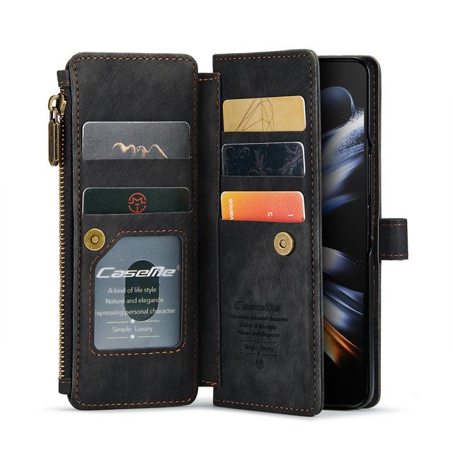 Luxury Leather Wallet Cover Case For Samsung Galaxy Z Fold 4 5g Fold3 Fold 3 Fold4 Zfold4 S23 Plus S22 Ultra S21 S20 Fe Cases