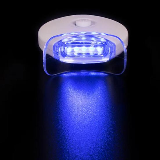 Teeth Whitening Kit with 32 LED Gum Light Silicone Mouthpiece Gel Tube Portable IPX7 Waterproof Gum Health Toothache Relief Light Therapy Periodontal