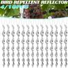 Outdoor Bird Repeller Reflective Scare Stick Spiral Bird Repeller Deterrent Reflective Stick Agricultural Scare Bird Decoration