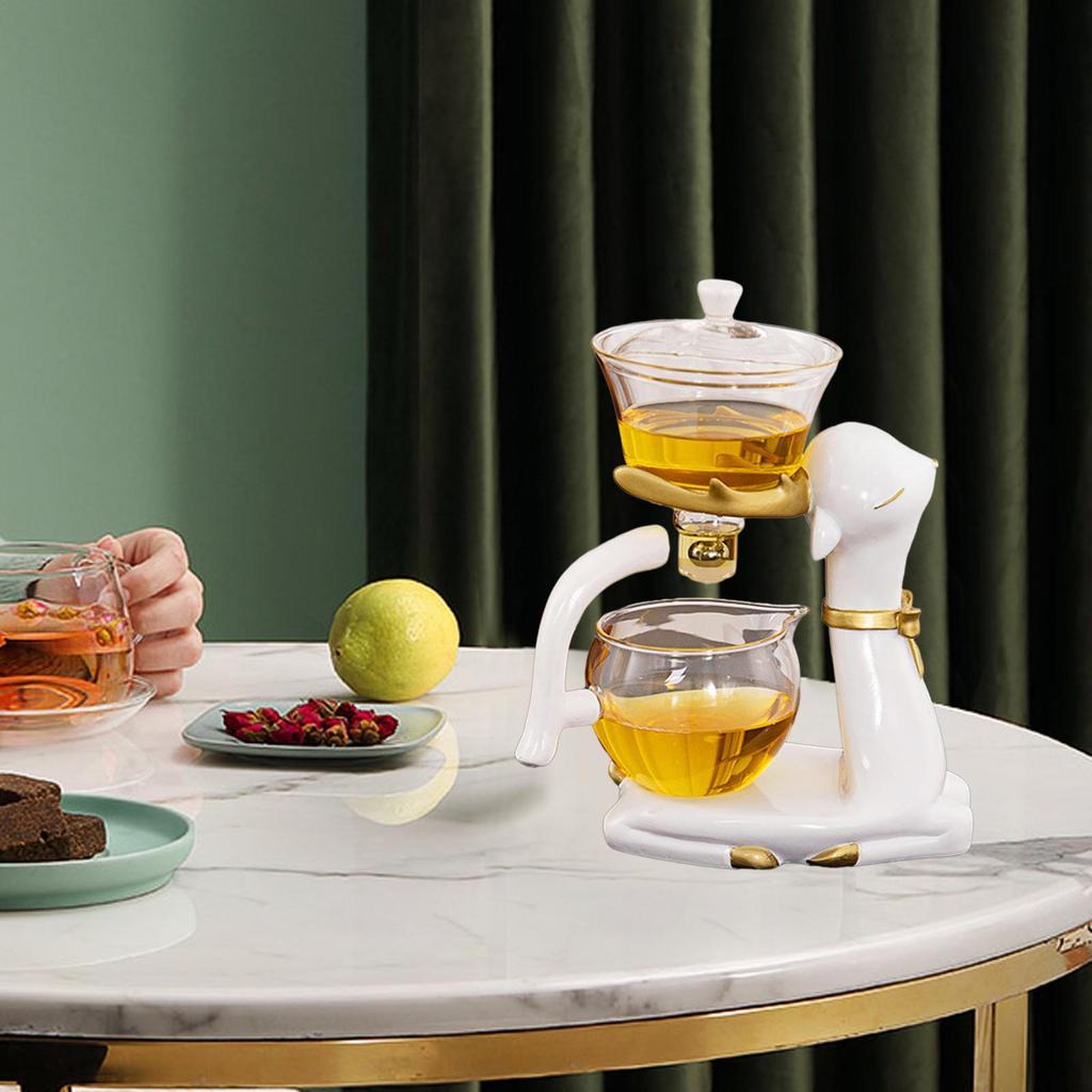 Tea Infuser Pot Kungfu Glass Set for Office Outdoor Camping House