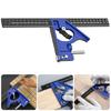 Strong Combination Square Tool Accuracy Multiple -Angles Rulers with Build -in Holes & Positioning Marks for Construction