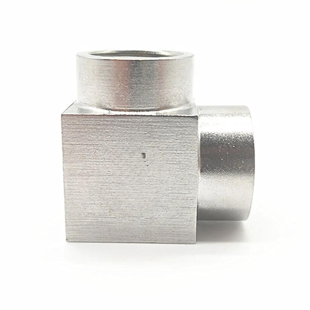 Высокое давление 1/8" 1/4" 3/8" 1/2" 3/4" 1 BSP NPT Внутренняя Наружная Угольник 90° Соединитель Муфта 304 Нержавеющая Сталь Трубный Фитинг Вода Газ