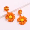 Women Flower Cute Personality Drop Earrings Dangle Earrings Fashion Jewelry Daisy Earrings