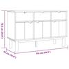 OTTA Sideboard in Brown and Black 114 x 43 x 73.5 cm